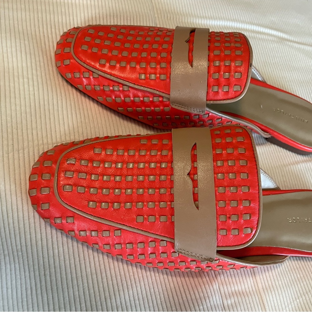 Ann Taylor Women's Shoes Slip On Slides Sandals Leather Upper Size 7M
